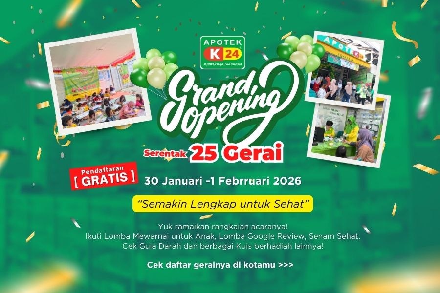 Serbu! Grand Opening Serentak di 25 Apotek K-24 Baru